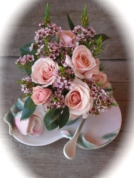 Garden Party Tea-cup & Saucer With Flora 